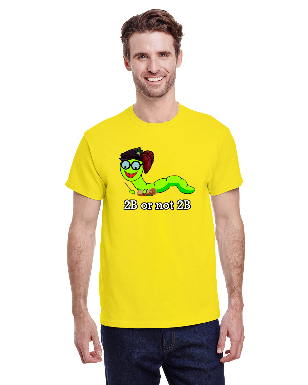 2B or NOT 2B Inchy Gildan Adult Heavy Cotton Tee 8.8oz G500