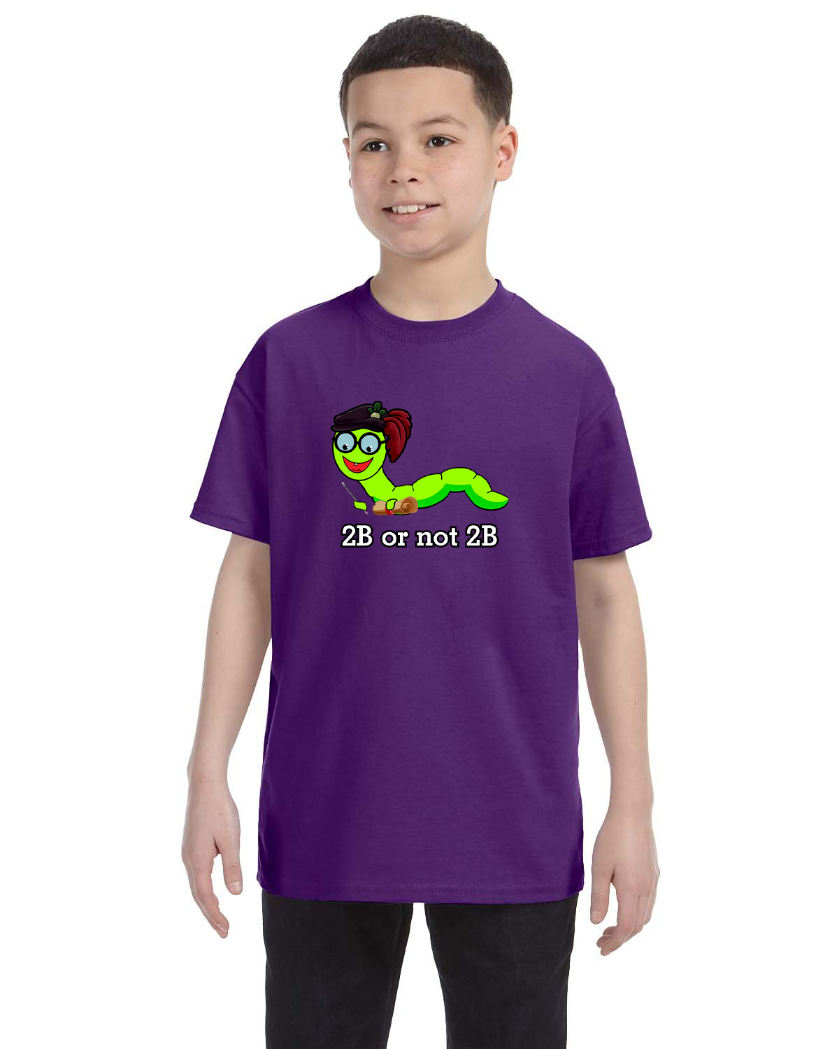 2 B or Not 2 B Inchy Gildan YOUTH Heavy Cotton Tee 8.8oz G500B