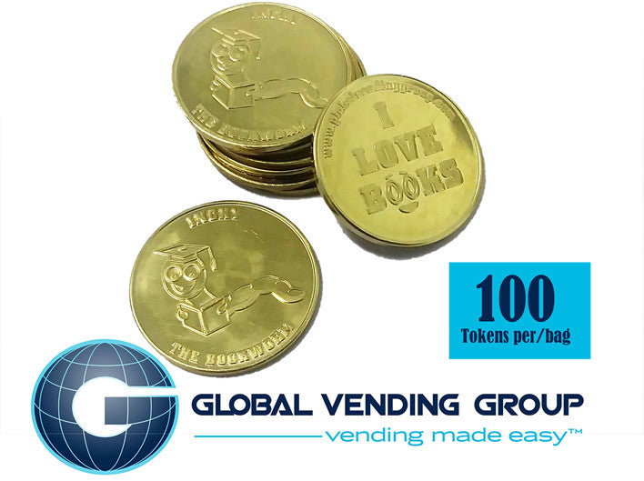 INCHY BOOKWORM VENDING MACHINE (R) TOKENS