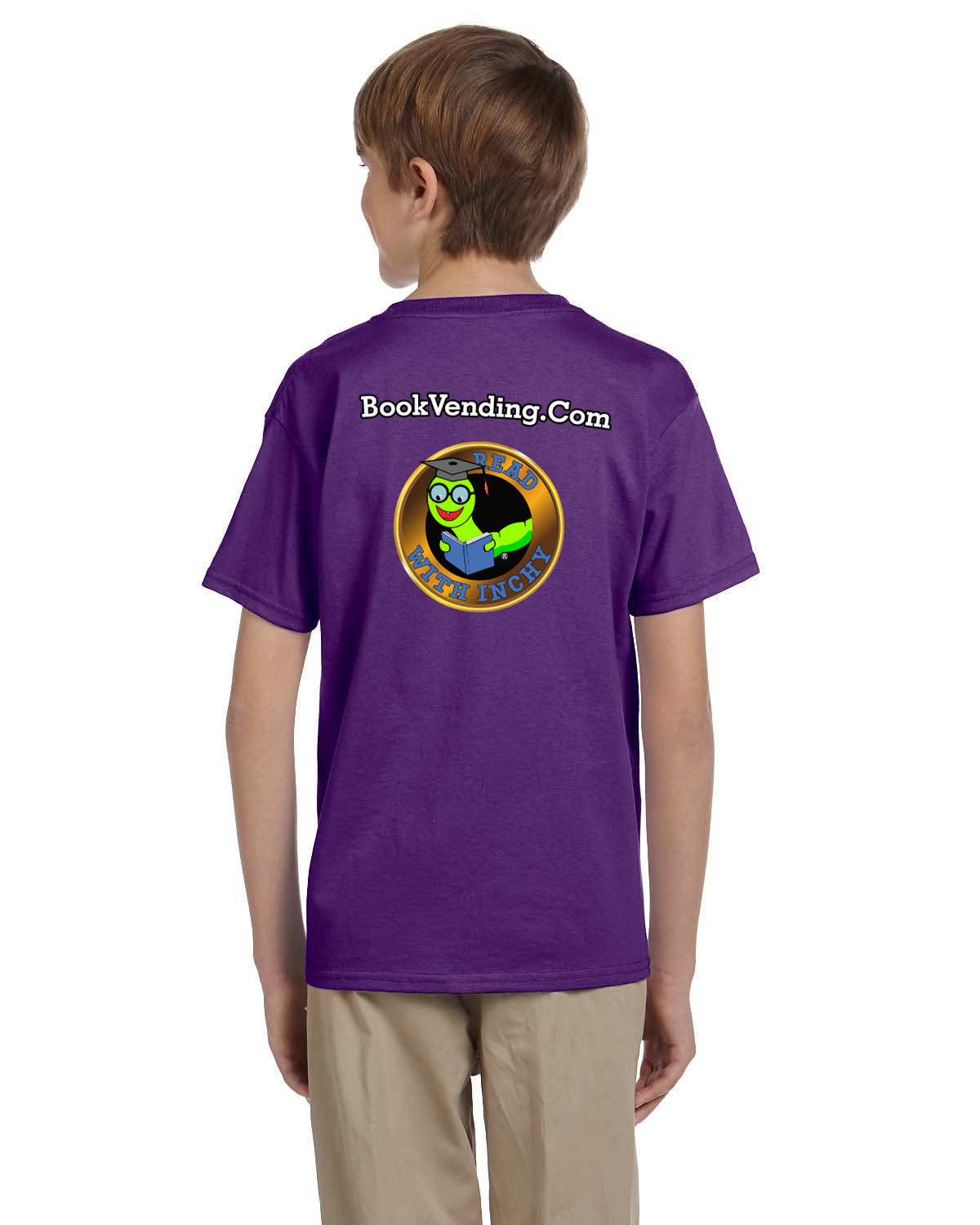 GET LIT Inchy Gildan YOUTH Heavy Cotton Tee 8.8oz G500B