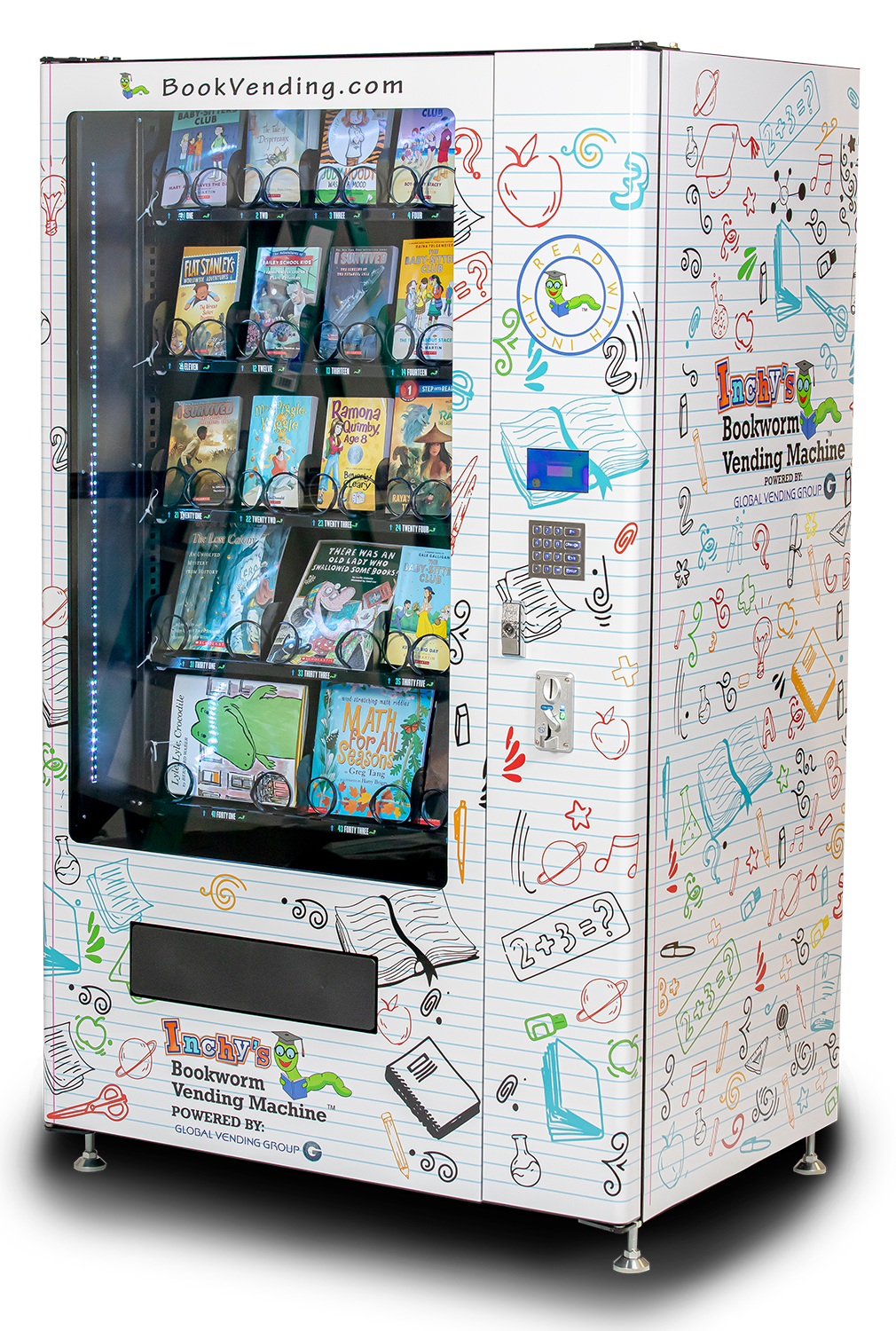 INCHY BOOKWORM VENDING MACHINE (R)