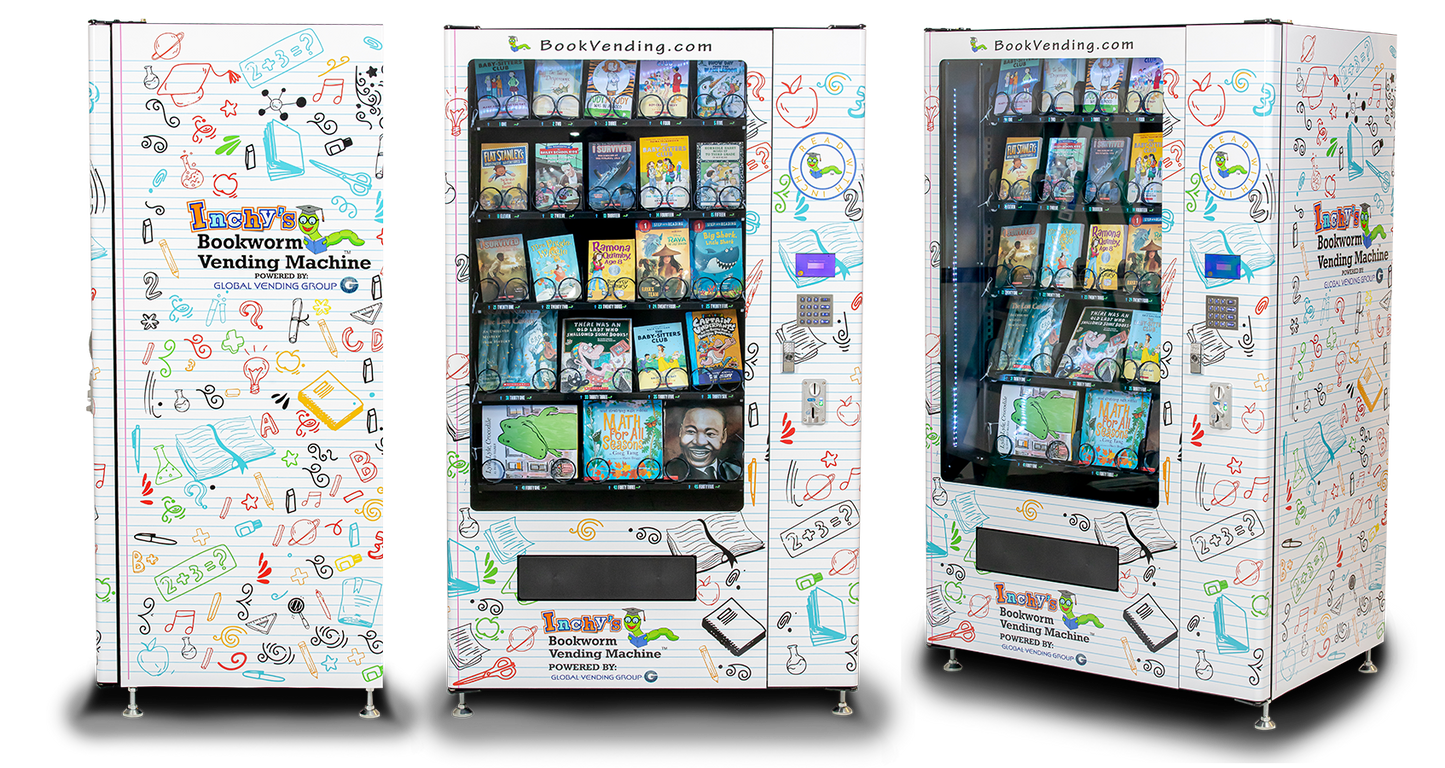 INCHY BOOKWORM VENDING MACHINE (R)