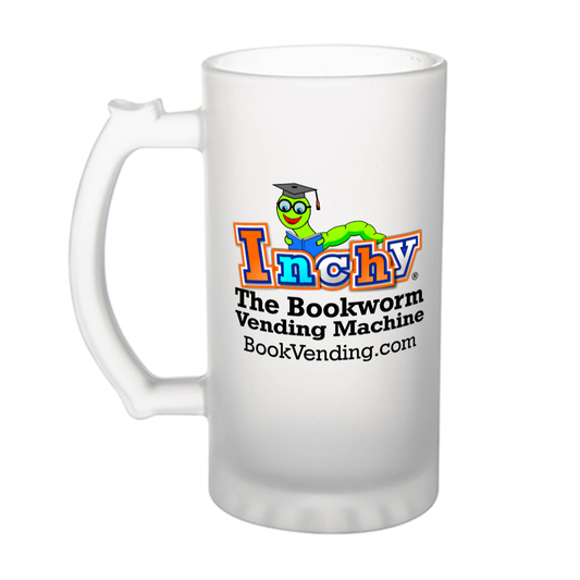 18oz FROSTED Glass Mug